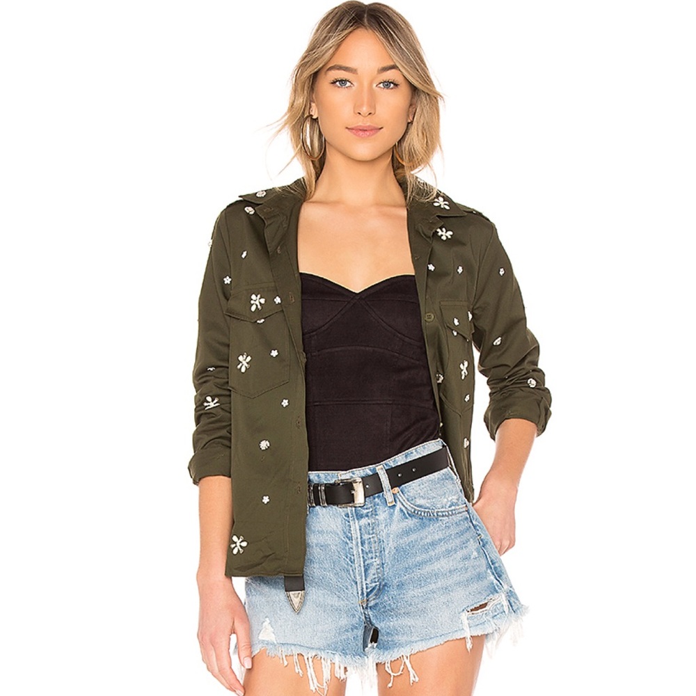 Joie Hayfa Army Jacket Size XS